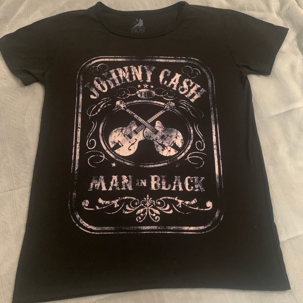 Johnny Cash Man in Black womens tee